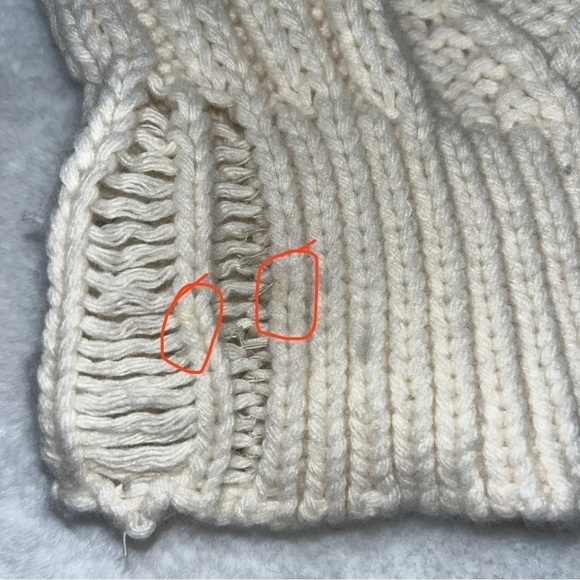 Manoush Brown Cream Wool Blend Textured Knit Sweater Women’s MD Made In Italy - Picture 11 of 11